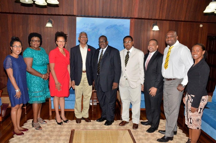 Queens College Guyana Alumni Meet President Granger in Guyana